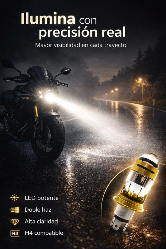 Luz LED de Precisión 🚴‍♂️ Mayor visibilidad y control en cada trayecto
