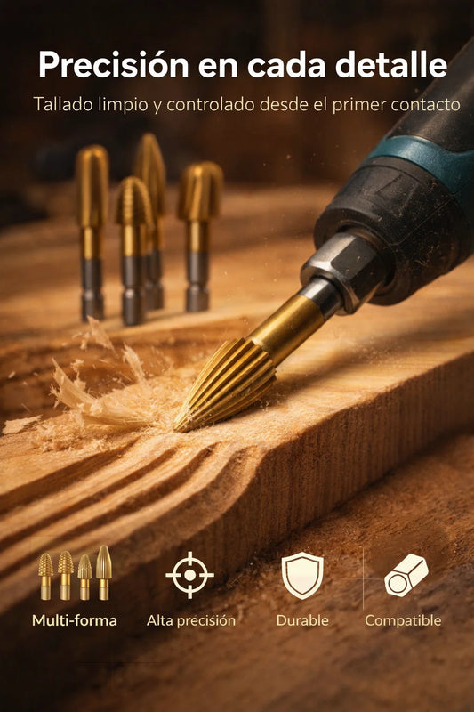 Set de Fresas para Madera 🔧 Precisión en cada detalle y acabado